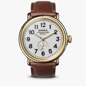 Shinola Gold and Brown Classic Watch